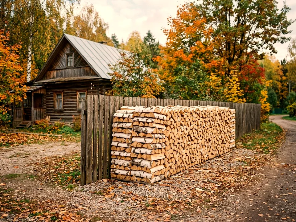 Дуб + укладка в дровник, Внуково, улица Речная, 14